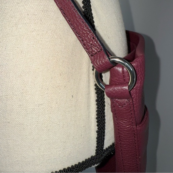 Corder London Elegant Burgundy Crossbody Bag Real Leather like new! - Picture 6 of 16